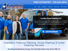 Tablet Screenshot of carolinapowerwash.com